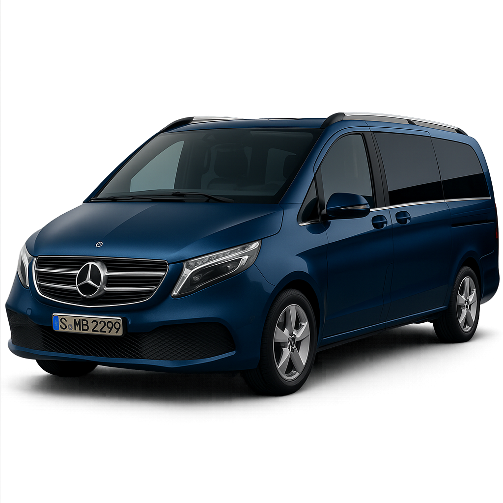 Mercedes V-Class girando